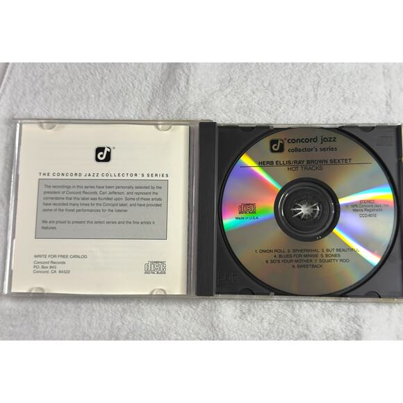 Herb Ellis Ray Brown Sextet – Hot Tracks Jazz CD Concord Jazz 1976 - Picture 3 of 7